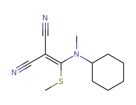 2-[(cyclohexyl-methyl-amino)-methylsulfanyl-methylene]-malononitrile