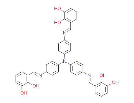 Molecular Structure of 777096-05-6 (N,N',N''-tri(2,3-dihydroxybenzylidene)-4,4',4''-triaminotriphenylamine)