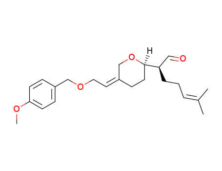 (S)-2-{(R)-5-[2-(4-Methoxy-benzyloxy)-eth-(Z)-ylidene]-tetrahydro-pyran-2-yl}-6-methyl-hept-5-enal