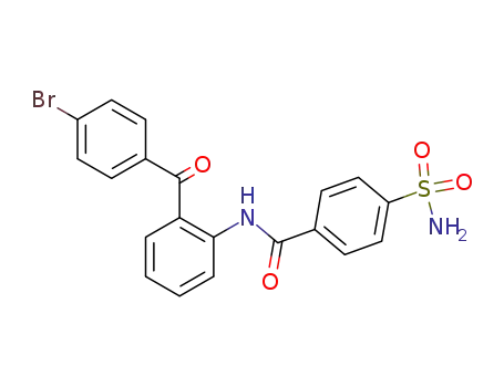 Molecular Structure of 500870-80-4 (Benzamide, 4-(aminosulfonyl)-N-[2-(4-bromobenzoyl)phenyl]-)