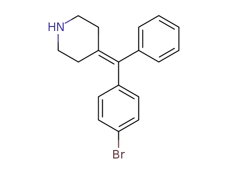 Molecular Structure of 557795-45-6 (Piperidine, 4-[(4-bromophenyl)phenylmethylene]-)