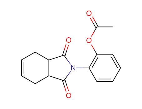 Molecular Structure of 445228-55-7 (2-(1,3-dioxo-1,3,3a,4,7,7a-hexahydro-2H-isoindol-2-yl)phenyl acetate)