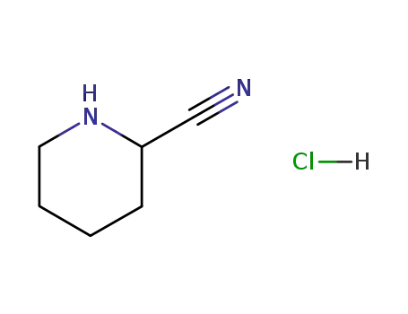 Molecular Structure of 117921-54-7 (2-cyanopiperidine hydrochloride)
