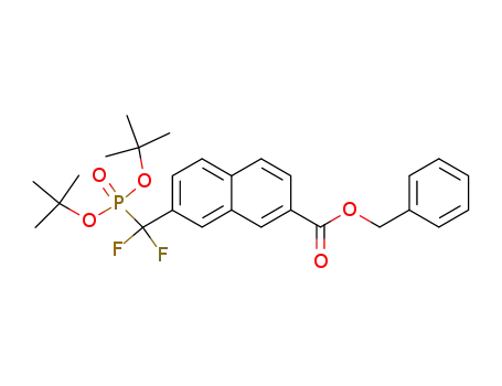 7-[(Di-tert-butoxy-phosphoryl)-difluoro-methyl]-naphthalene-2-carboxylic acid benzyl ester