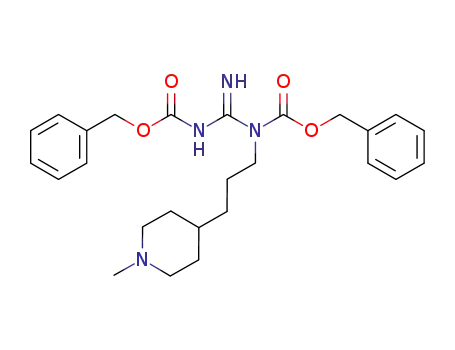 Molecular Structure of 1202680-04-3 (N-[3-(1-methylpiperidin-4-yl)-propyl]-N,N'-di-cbz-guanidine)