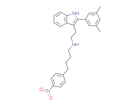 {2-[2-(3,5-dimethyl-phenyl)-1<i>H</i>-indol-3-yl]-ethyl}-[4-(4-nitro-phenyl)-butyl]-amine