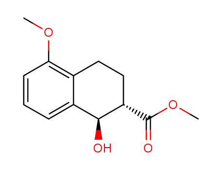 Molecular Structure of 328553-17-9 ((1R,2S)-methyl [1-hydroxy-5-methoxy-1,2,3,4-tetrahydro-2-naphthyl]formate)