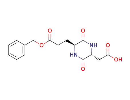 3-((2S,5R)-5-Carboxymethyl-3,6-dioxo-piperazin-2-yl)-propionic acid benzyl ester
