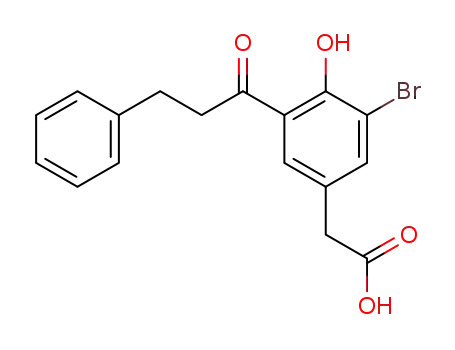 [3-bromo-4-hydroxy-5-(3-phenyl-propionyl)-phenyl]-acetic acid