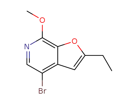 4-bromo-2-ethyl-7-methoxy-furo[2,3-<i>c</i>]pyridine