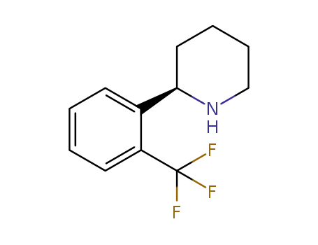 Molecular Structure of 526182-94-5 (Piperidine, 2-[2-(trifluoromethyl)phenyl]-)