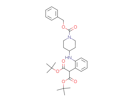 2-[2-(1-benzyloxycarbonyl-piperidin-4-ylamino)-phenyl]-malonic acid di-<i>tert</i>-butyl ester