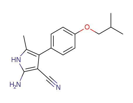 2-amino-4-(4-isobutoxy-phenyl)-5-methyl-1<i>H</i>-pyrrole-3-carbonitrile