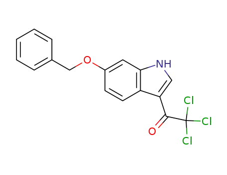 Molecular Structure of 371971-12-9 (6-benzyloxy-3-trichloroacetylindole)