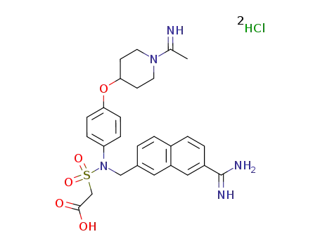 {[(7-Carbamimidoylnaphthalen-2-Yl)methyl][4-({1-[(1e)-Ethanimidoyl]piperidin-4-Yl}oxy)phenyl]sulfamoyl}acetic Acid