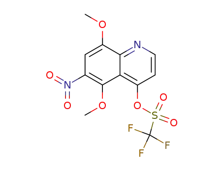 5,8-dimethoxy-6-nitro-4-(trifluoromethanesulfonyloxy)quinoline