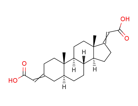 5α-3,17-bis(carboxymethylidene)androstane