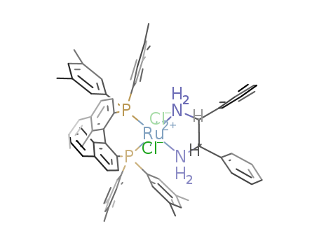 Dichloro{(S)-(-)-2,2'-bis[di(3,5-xylyl)phosphino]-1,1'-binaphthyl}[(1S,2S)-(-)-1,2-diphenyl ethylenediamine]ruthenium(II),RuCl2[(