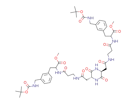 C<sub>46</sub>H<sub>64</sub>N<sub>8</sub>O<sub>14</sub>