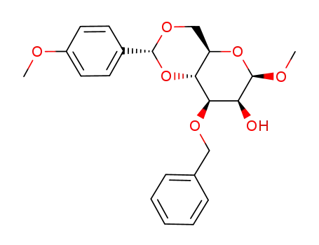 (2R,4aR,6R,7S,8R,8aR)-8-Benzyloxy-6-methoxy-2-(4-methoxy-phenyl)-hexahydro-pyrano[3,2-d][1,3]dioxin-7-ol