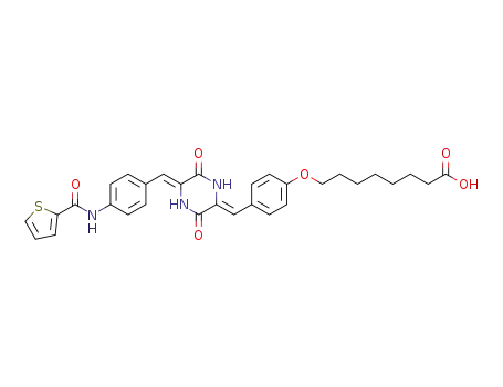 (Z,Z)-8-[4-[3,6-Dioxo-5-[4-(thien-2-ylcarboxamido)benzylidene]piperazin-2-ylidenemethyl]phenoxy]octanoic acid