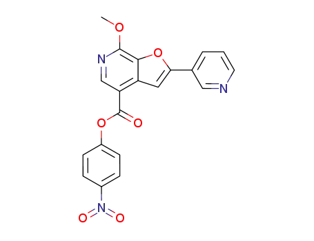 7-methoxy-2-pyridin-3-yl-furo[2,3-c]pyridine-4-carboxylic acid 4-nitrophenyl ester
