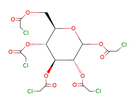 1,2,3,4,6-penta-O-chloroacetyl-α,β-D-glucopyranose