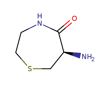 Molecular Structure of 92814-42-1 ((R)-6-amino-1,4-thiazepan-5-one)