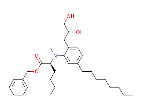 (S)-2-{[2-(2,3-Dihydroxy-propyl)-5-octyl-phenyl]-methyl-amino}-hexanoic acid benzyl ester