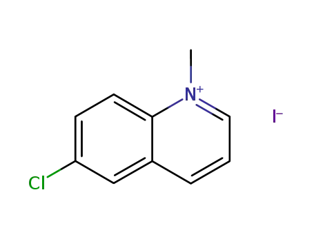 Molecular Structure of 32596-83-1 (Quinolinium, 6-chloro-N-methyl-, iodide)