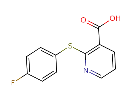 Molecular Structure of 927638-51-5 (2-[(4-fluorophenyl)sulfanyl]nicotinic acid)