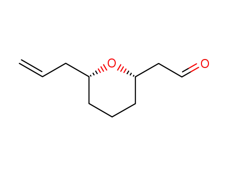 ((2S,6R)-6-Allyl-tetrahydro-pyran-2-yl)-acetaldehyde