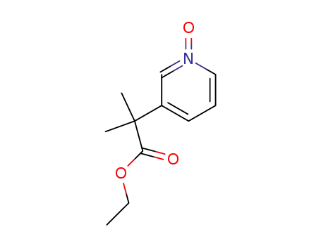 2-methyl-2-(1-oxy-pyridin-3-yl)-propionic acid ethyl ester
