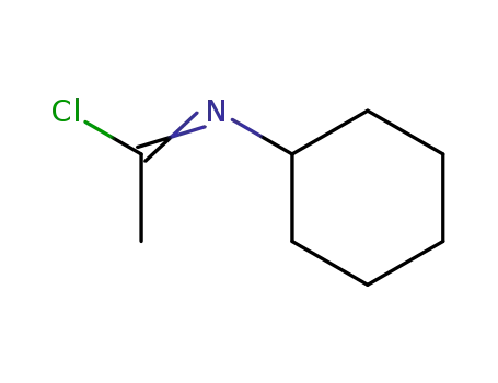 Molecular Structure of 51029-16-4 (Ethanimidoyl chloride, N-cyclohexyl-)