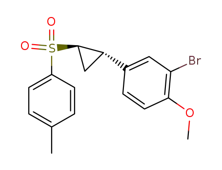 2-Bromo-1-methoxy-4-[(1S,2R)-2-(toluene-4-sulfonyl)-cyclopropyl]-benzene
