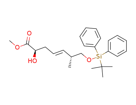 (E)-(2R,6R)-7-(tert-Butyl-diphenyl-silanyloxy)-2-hydroxy-6-methyl-hept-4-enoic acid methyl ester
