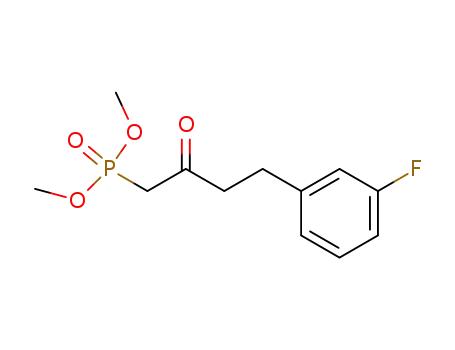 Molecular Structure of 219828-13-4 ([4-(3-fluoro-phenyl)-2-oxo-butyl]-phosphonic acid dimethyl ester)