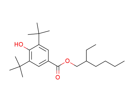 Molecular Structure of 137937-56-5 (Benzoic acid, 3,5-bis(1,1-dimethylethyl)-4-hydroxy-, 2-ethylhexyl ester)