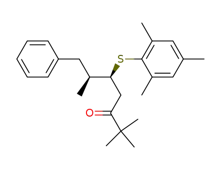 (5R*,6R*)-2,2,6-Trimethyl-5-<(2,4,6-trimethylphenyl)thio>-7-phenyl-3-heptanone