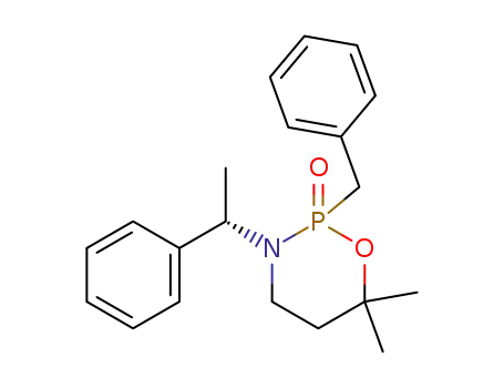 Molecular Structure of 141648-90-0 (6,6-dimethyl-N-<(S)-(1)-phenylethyl>-2-oxo-1,3,2-oxazaphosphorinane)