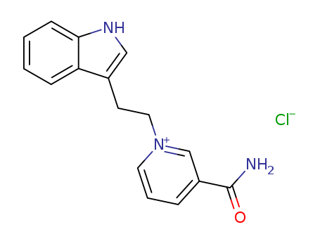 Pyridinium,3-(aminocarbonyl)-1-[2-(1H-indol-3-yl)ethyl]-, chloride (1:1) cas  19432-58-7