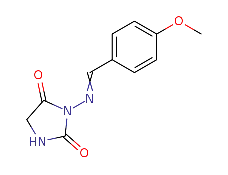 3-{[1-(4-Methoxy-phenyl)-meth-(E)-ylidene]-amino}-imidazolidine-2,4-dione