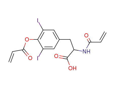 Molecular Structure of 105245-15-6 (N-acryloyl acryloyloxy-4 diiodo-3,5-L-phenylalanine)