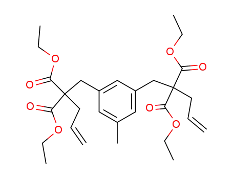1,3-Bis-<2,2-dicarbethoxy-penten-(4)-yl>-5-methyl-benzol
