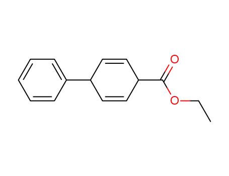 Molecular Structure of 75416-54-5 (4-Phenyl-cyclohexa-2,5-dienecarboxylic acid ethyl ester)
