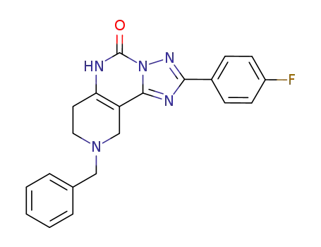 8-Benzyl-2-(4-fluoro-phenyl)-6,7,8,9-tetrahydro-5H-1,3,3a,5,8-pentaaza-cyclopenta[a]naphthalen-4-one