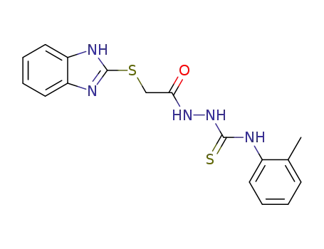 1-[[2-(1H-benzimidazol-2-ylsulfanyl)acetyl]amino]-3-(2-methylphenyl)thiourea