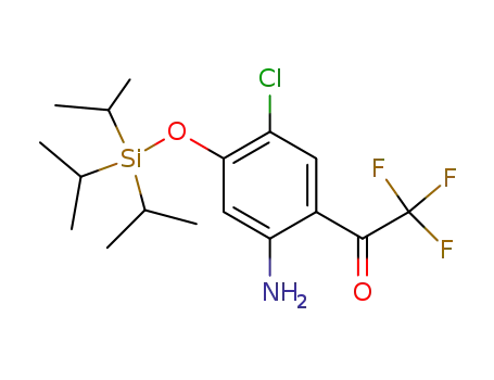 Molecular Structure of 342621-21-0 (2-Trifluoroacetyl-4-chloro-5-triisopropylsilyloxyaniline)