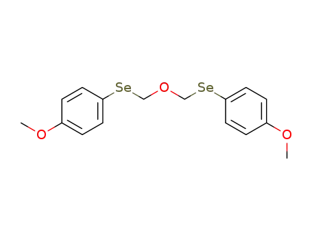 Molecular Structure of 82745-60-6 (Benzene, 1,1'-[oxybis(methyleneseleno)]bis[4-methoxy-)