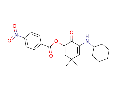 2-Cyclohexylamino-4,4-dimethyl-6-(4-nitrobenzoyloxy)-2,5-cyclohexadien-1-on
